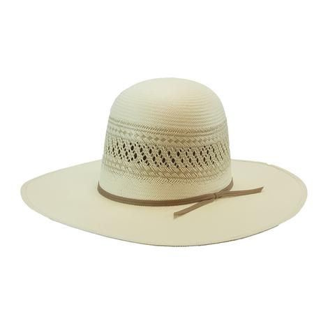 Serna 4.25" Brim with Tan Cord Open Crown Natural Straw Hat